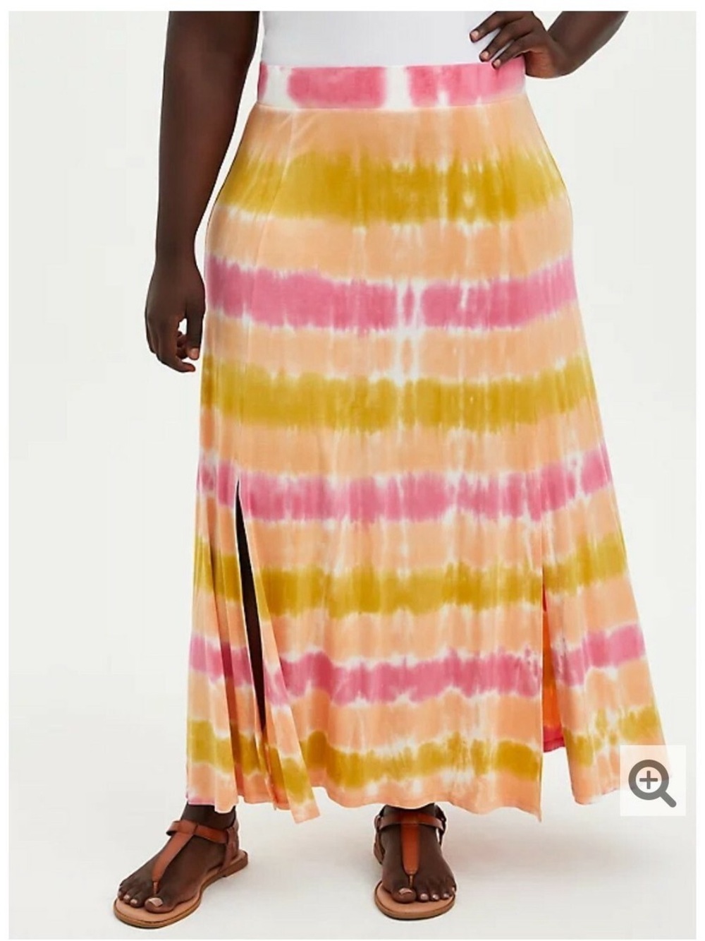 Torrid Jersey maxi skirt tie dye